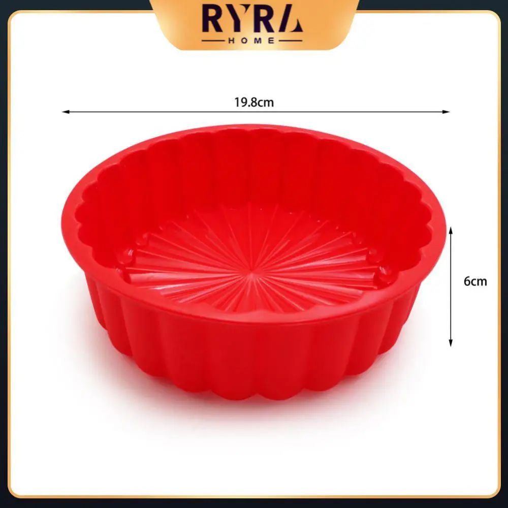 

Pastry Mold Silicone Cake Mould Round Baking Mold Eco-friendly Cake Pan Non-stick Kitchen Gadgets Random Color Food-grade