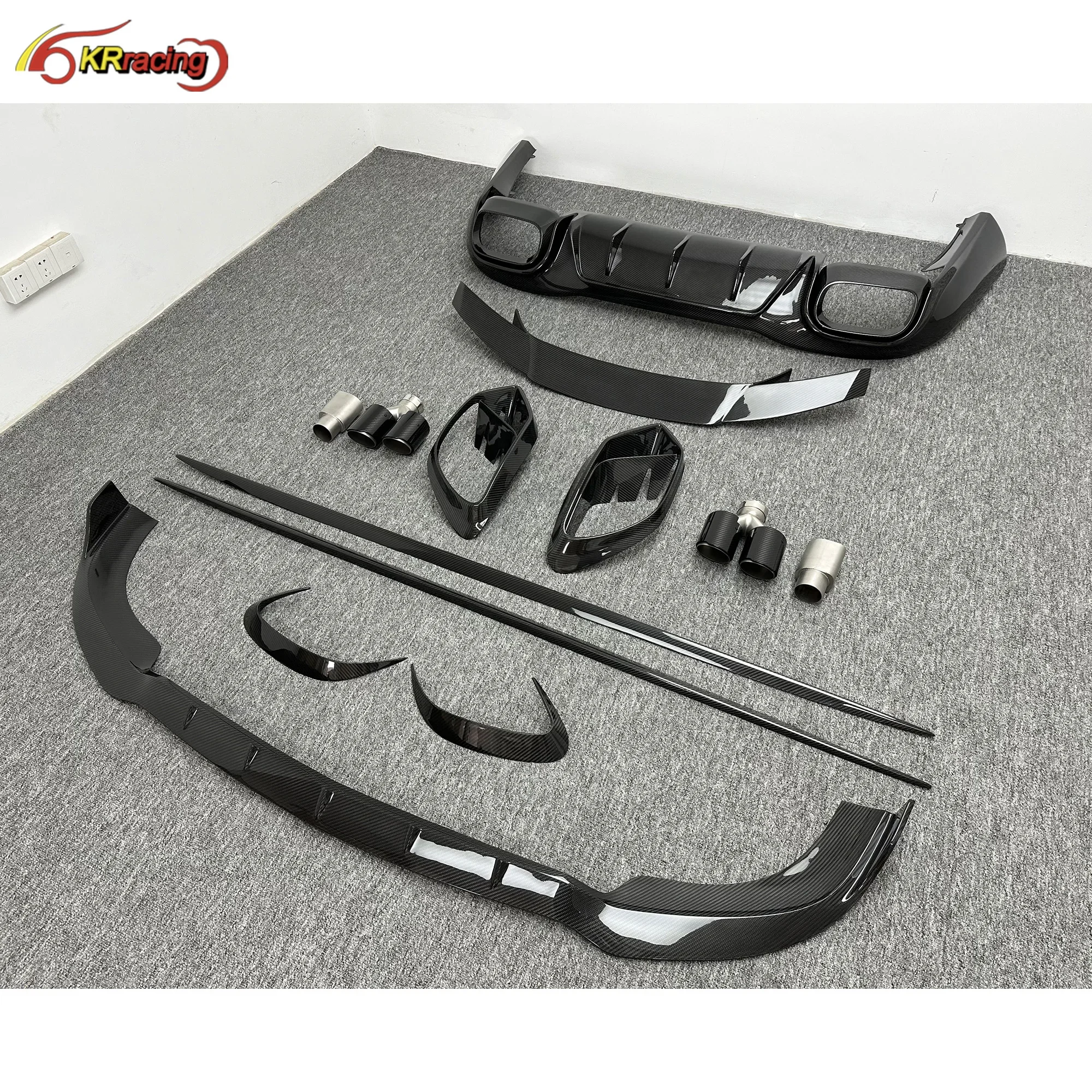 Автозапчасти из углеродного волокна Brabu Body Kit сухой автомобильный бампер крыло