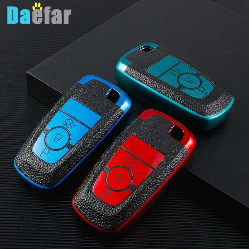 

Чехол для автомобильного ключа чехол для Ford Fusion Mustang EcoSport Edge S-MAX Ranger Lincoln Mondeo Fiest Explorer F150 F250 F350 2017 2018