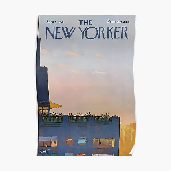 

Постер The New Yorker 1970, домашняя забавная винтажная художественная картина, современный декор, декоративная роспись, без рамки