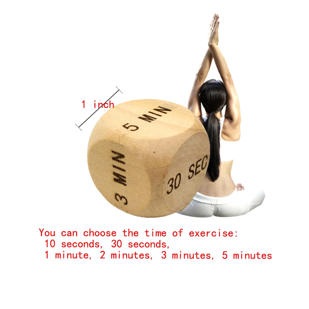 5 шт. деревянные забавные парные игральные кости для йоги упражнений