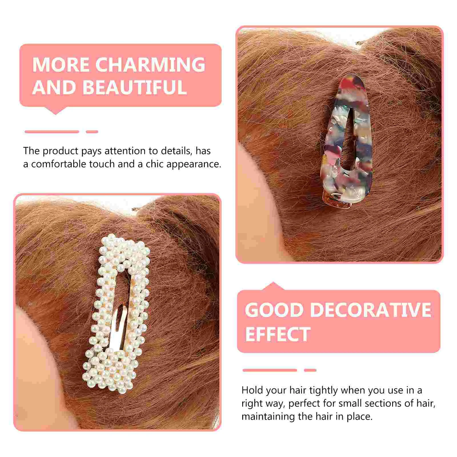 28 шт. набор заколок для волос с жемчугом декоры элегантные заколки изысканные