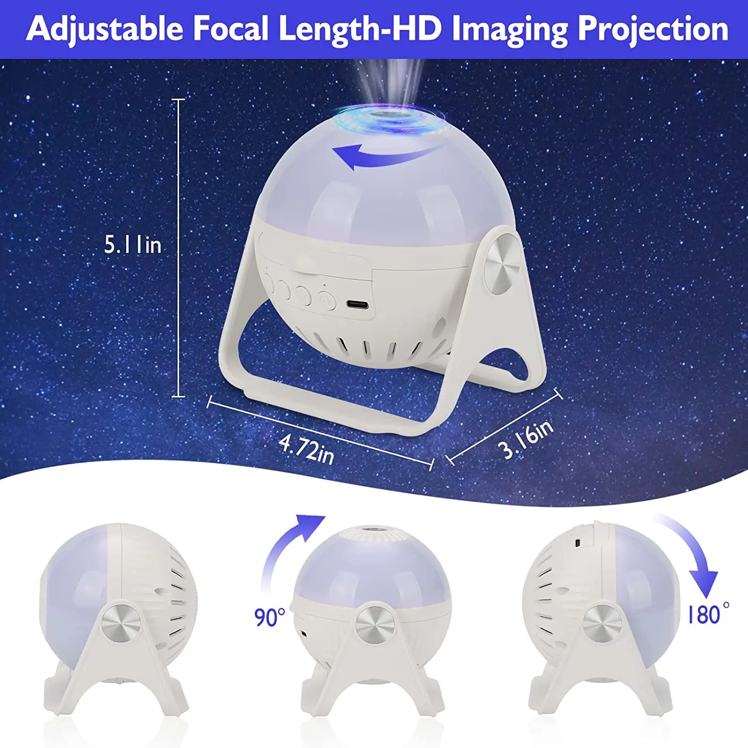 Проектор Galaxy-звездный-проектор с автоматическим вращением на 360