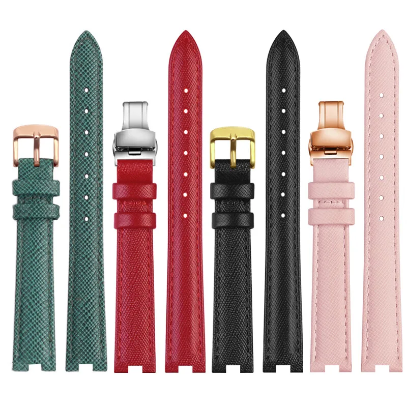 Ремешок с вогнутым интерфейсом 12x5 мм 14x5 мм для Gucci YA 141404   Я 141501 05 Кожаный ремешок для часов для женщин Мужской браслет с пряжкойскладной пряжкой (art.: 3920cda010d73) - 3920cda010d73