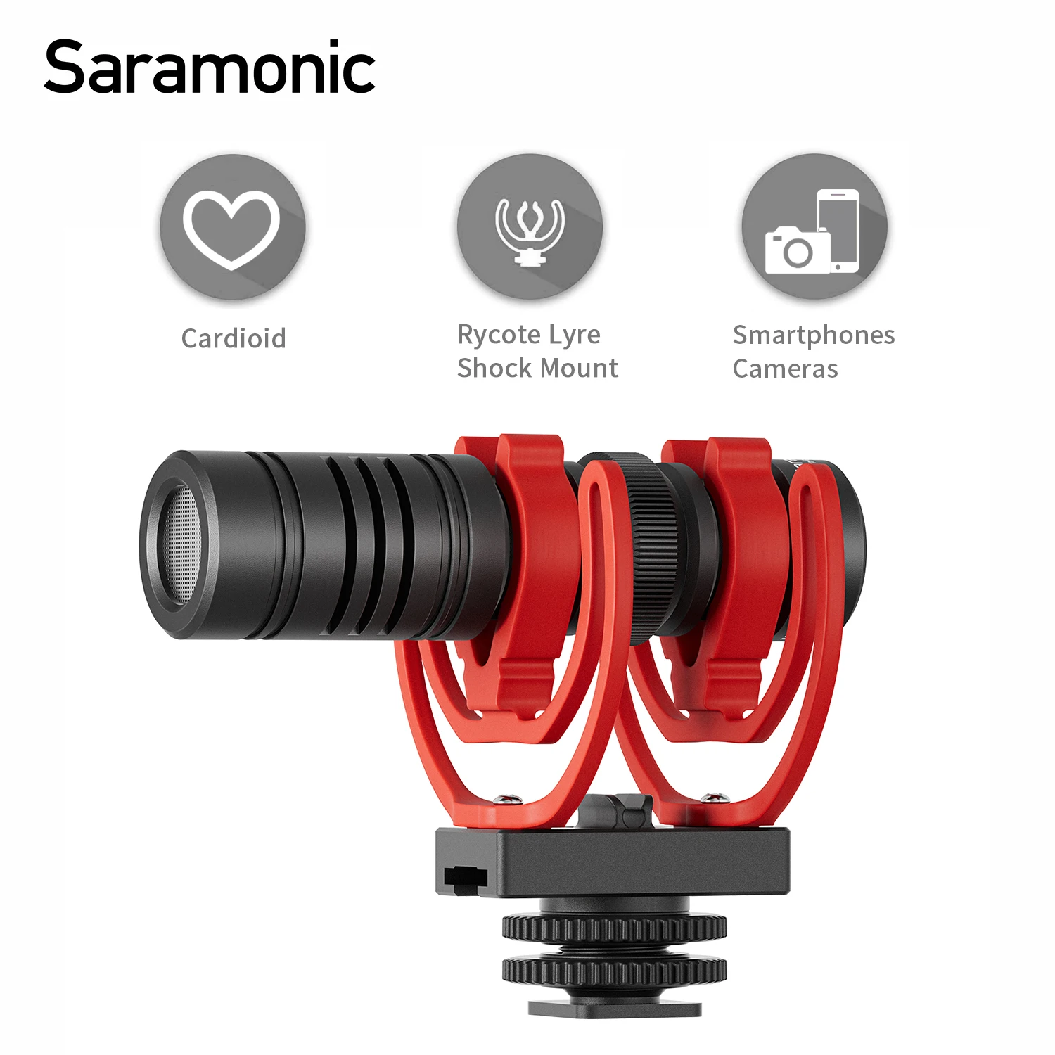 

Профессиональный конденсаторный микрофон Saramonic Vmic Mini II для ПК, мобильных устройств, Android, iPhone