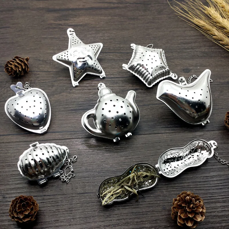 

1PC Stainless Steel Tea Infuser Sphere Mesh Tea Strainer Coffee Herb Spice Filter Diffuser Handle Tea Ball Kitchen Diffuser
