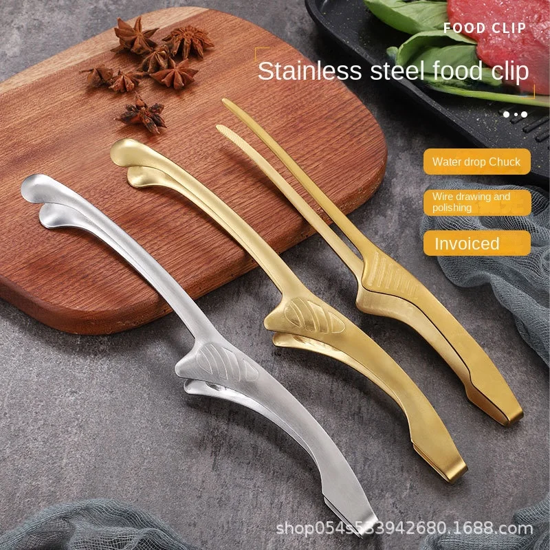 

Japanese Barbecue Barbecue Stainless Steel Food Clamp Household Restaurant Food Korean Slate Charcoal Grilled Clip