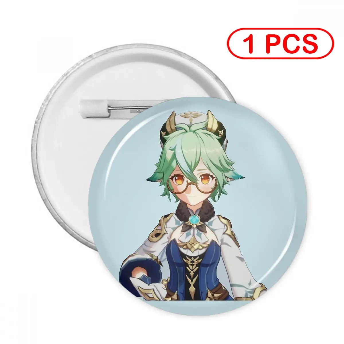 

Genshin Impact Sucrose Pins Creative Brooch Jewelry Decor Metal Pin Badge Girl Child Broche Button Clothes Gift