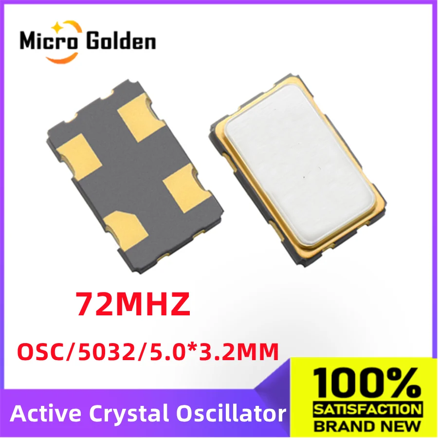(5 шт.) 72M 72 МГц 72,000 МГц 5032 SMD активный кварцевый генератор 4 контакта OSC 5,0*3,2 мм кварцевый генератор часов 72,000 м