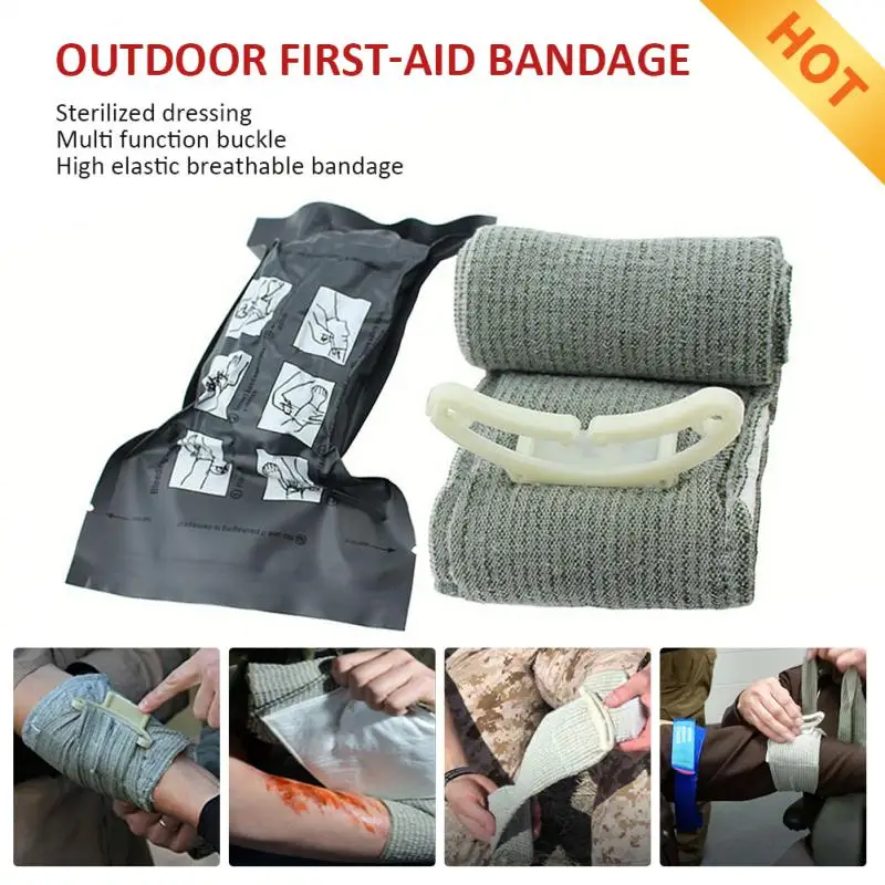 

Повязка для экстренных травм из Израиля, Бандаж Компрессионный наружный для оказания первой помощи, для ран и гемостаза, защитный жгут для в...