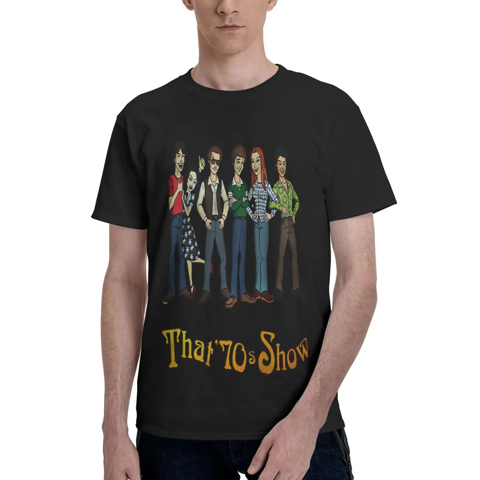 

Мужская футболка с надписью That 70S Show Donna Pinciotti Steven, Мужская футболка, рубашка в стиле Харадзюку, мужская одежда