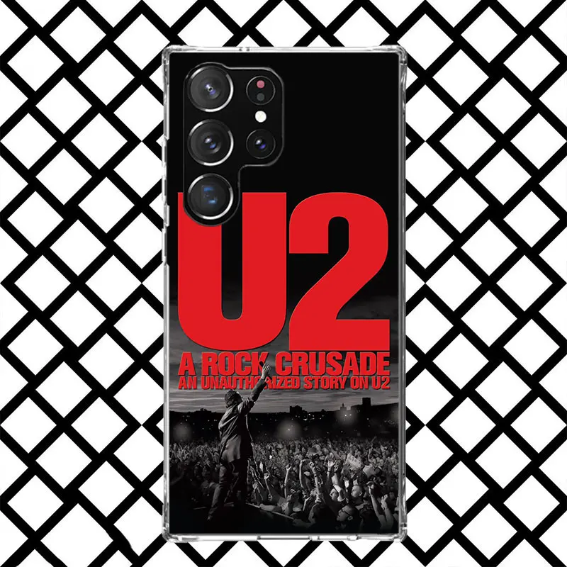 Фото Чехол для телефона Band U-U2 Rock для Samsung Galaxy S26 S25 Edge S24 S23 Ultra S22 Plus S21 FE S20 + Мягкий чехол с принтом Fundas Galaxy S25 №2
