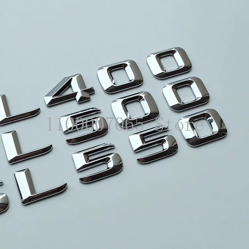 2015 острые хромированные буквы SL400 SL500 SL550 Верхняя фотография для Mercedes Benz R129 R230 R231