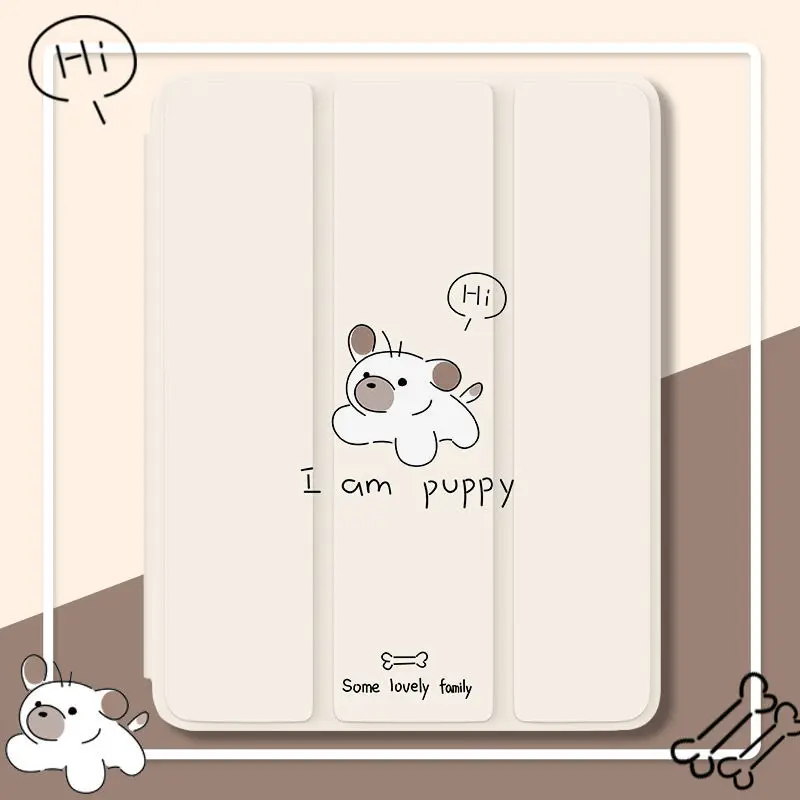 

Mini 1 2 3 4 5 6 Tablet Cute Cartoon Dog Case for IPad 9.7" Tablets IPad Pro 10.5 11 12.9" With Pencil Case Accessories Parts