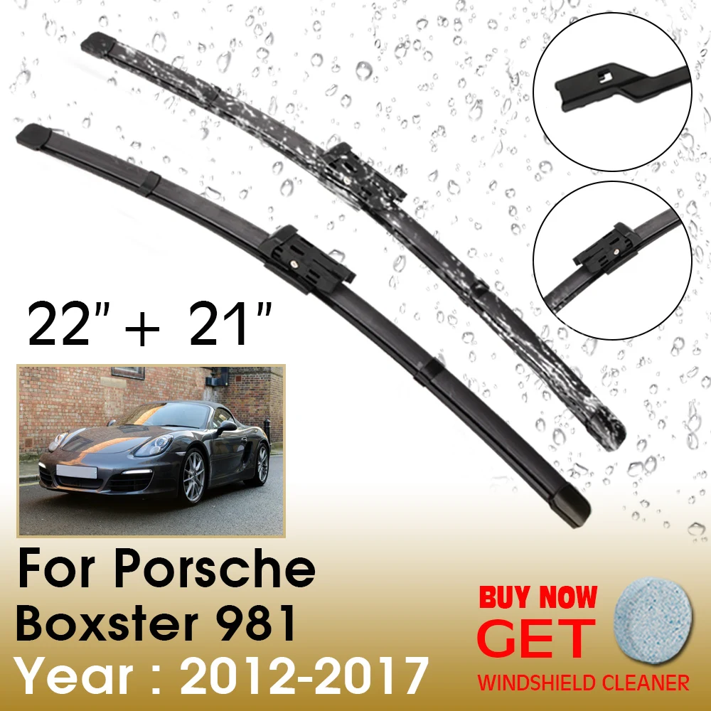

Car Wiper Blade For Porsche Boxster 981 22"+21" 2012-2017 Front Window Washer Windscreen Windshield Wipers Blades Accessories
