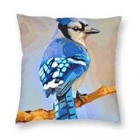 high quality blue jay throw pillow 100 polyester decor pillow case home cushion cover 4545cm