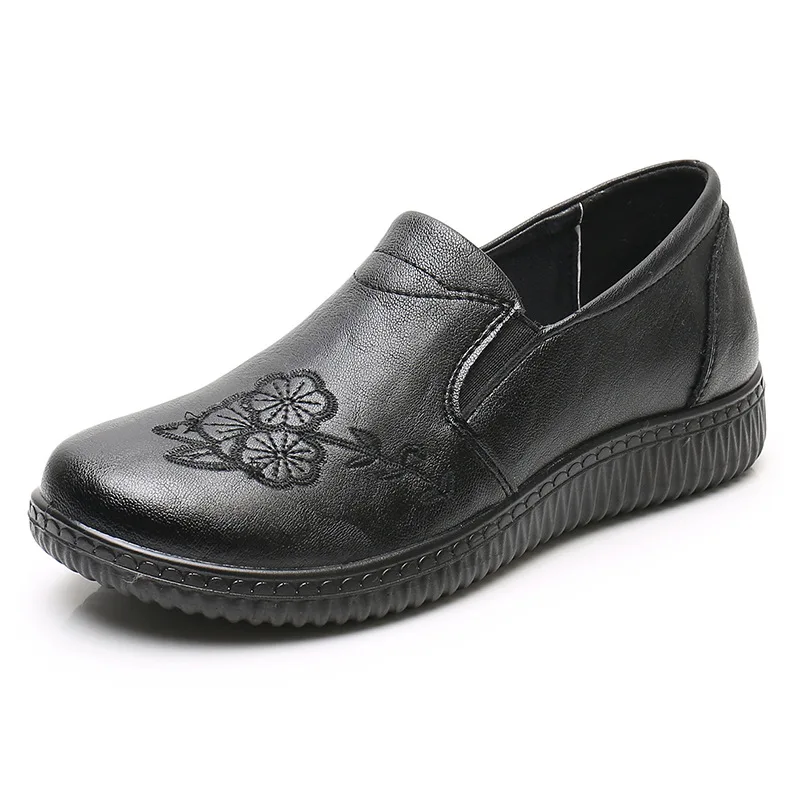 Women Leather Loafers Soft Comfortable Woman Flats Ballet Shoes Ladies Casual Footwear Female Moccasins Mom Light Flats Shoes