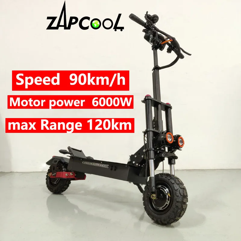 

60V 8000W Electric Scooter 85KM/H Off Road 13 Inch Foldable E Scooter Dual Motor Motorcycle For Adult dark Knight T118