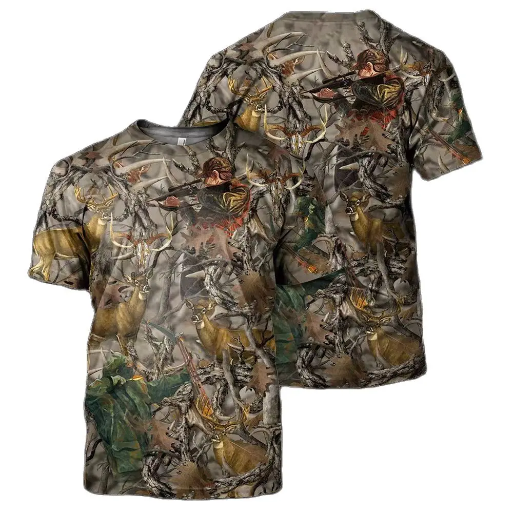 

2022New Men's T-Shirts Camo Print Vintage T-Shirts Men's Short Sleeve Tops Large Outline Clothing Streetwear Summer Clothing 6xl