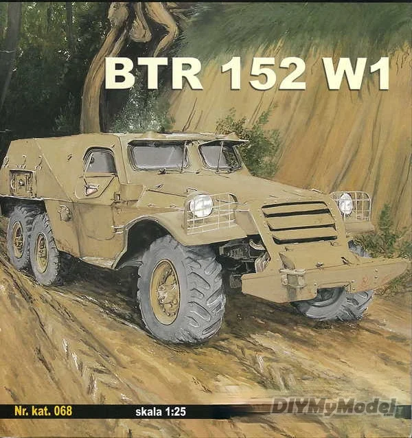 

DIYMyModeI Tank Soviet btr-152 W1 armored carrier DIY Handcraft Paper Model KIT Handmade Toy Puzzles Gift Movie props