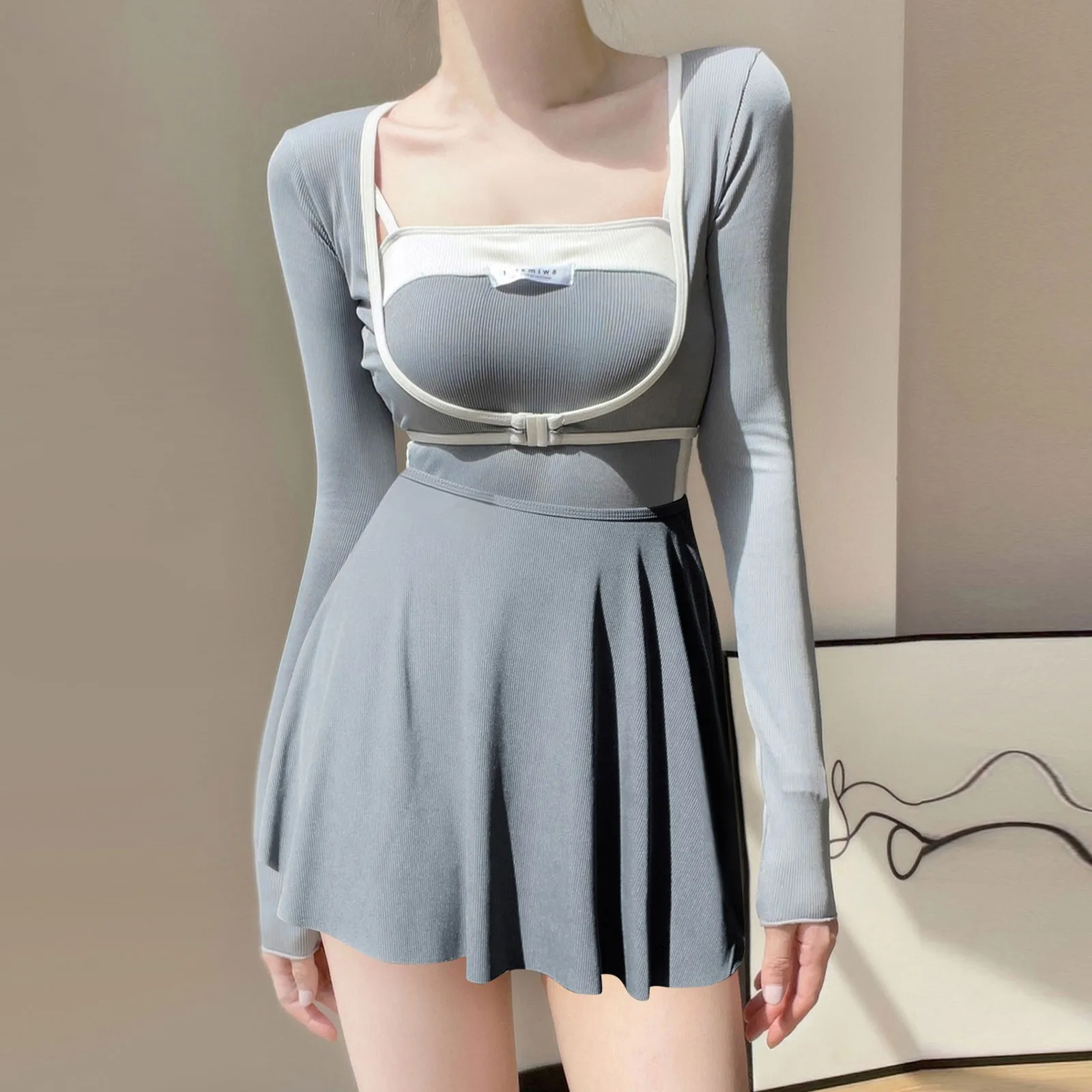 

Женские модные однотонные шорты с бантом, купальник, сексуальное бикини, купальный костюм с открытой спиной, Женский комплект, синий бикини,...