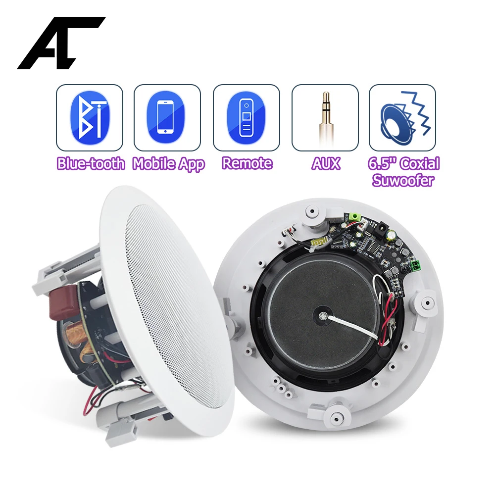

Потолочная Bluetooth-колонка, 6,5 дюйма, 30 Вт