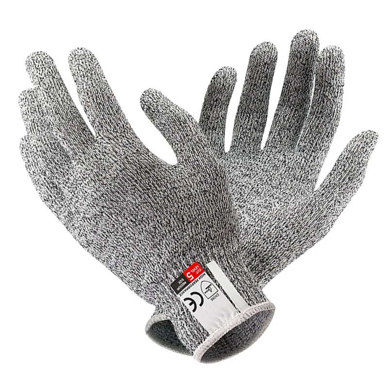 

1 Pair Anti Cut Gloves Kitchen Gardening Hand Protective Gloves Butcher Meat Chopping Working Gloves Mittens Women Men's Gloves