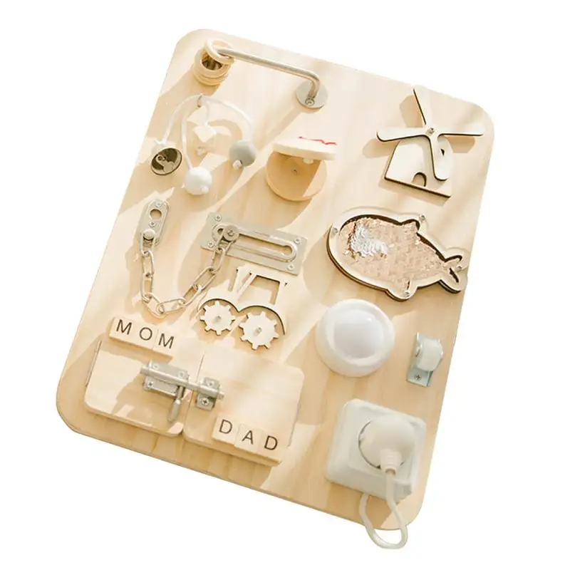 

Children B Usy Board DIY Toys Baby Montessori Sensory Activity Board Accessories Fine Motor Skill Latch Lock Cognition Toy Games