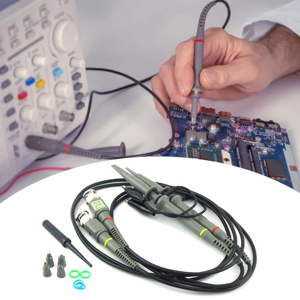 Комплект щупов осциллографа P6100 BNC высокоточные фонари с зажимами типа крокодил