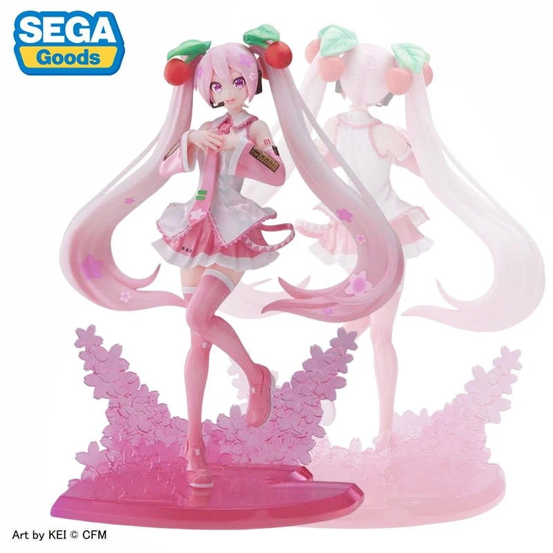 

[Pre-sale] SEGA Original Luminasta Anime Figure Hatsune Miku Sakura Miku 2023 21CM PVC Action Figures Model Ornaments Toy