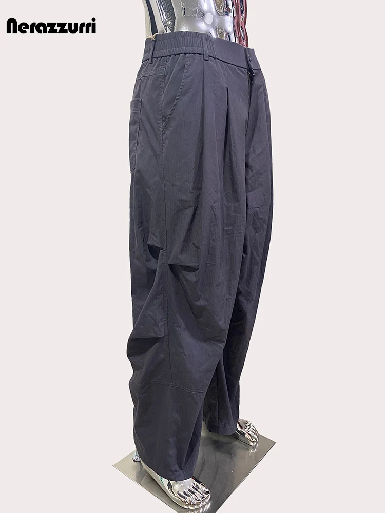 nerazzurri Весна Осень Тонкие мешковатые легкие брюки-карандаш для мужчин Высокая