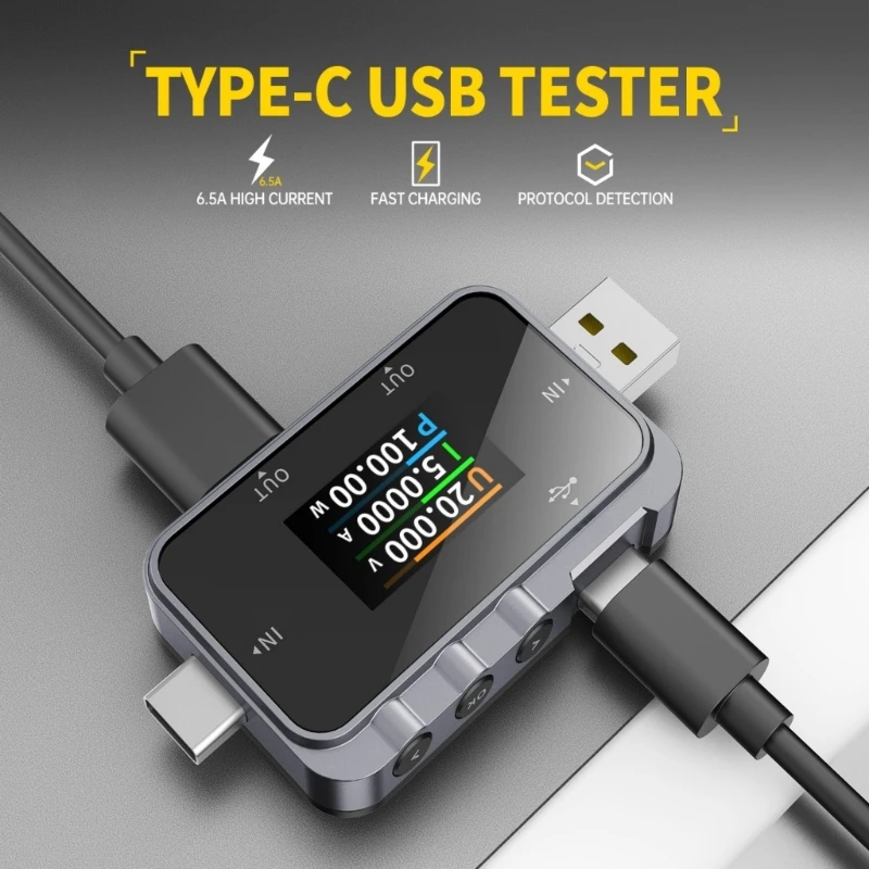 Усовершенствованный инструмент для тестирования USB Type C цифровой вольтметр