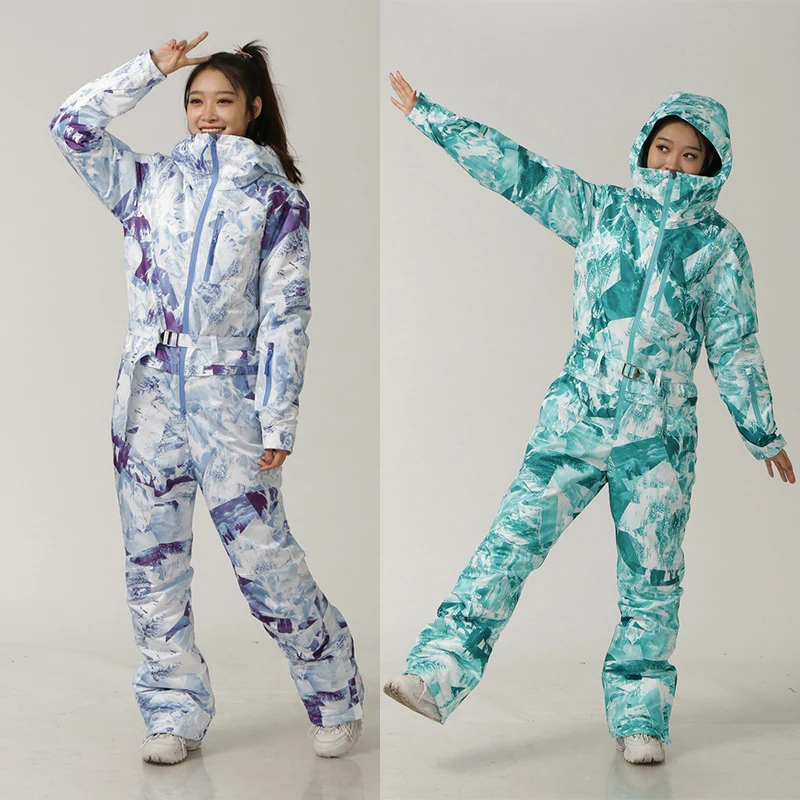 2023 New Women Ski Suit One-Piece Ski Jumpsuit Outdoor Sports Snowboard Jacket Warm Jumpsuit Waterproof Winter Clothing Overalls