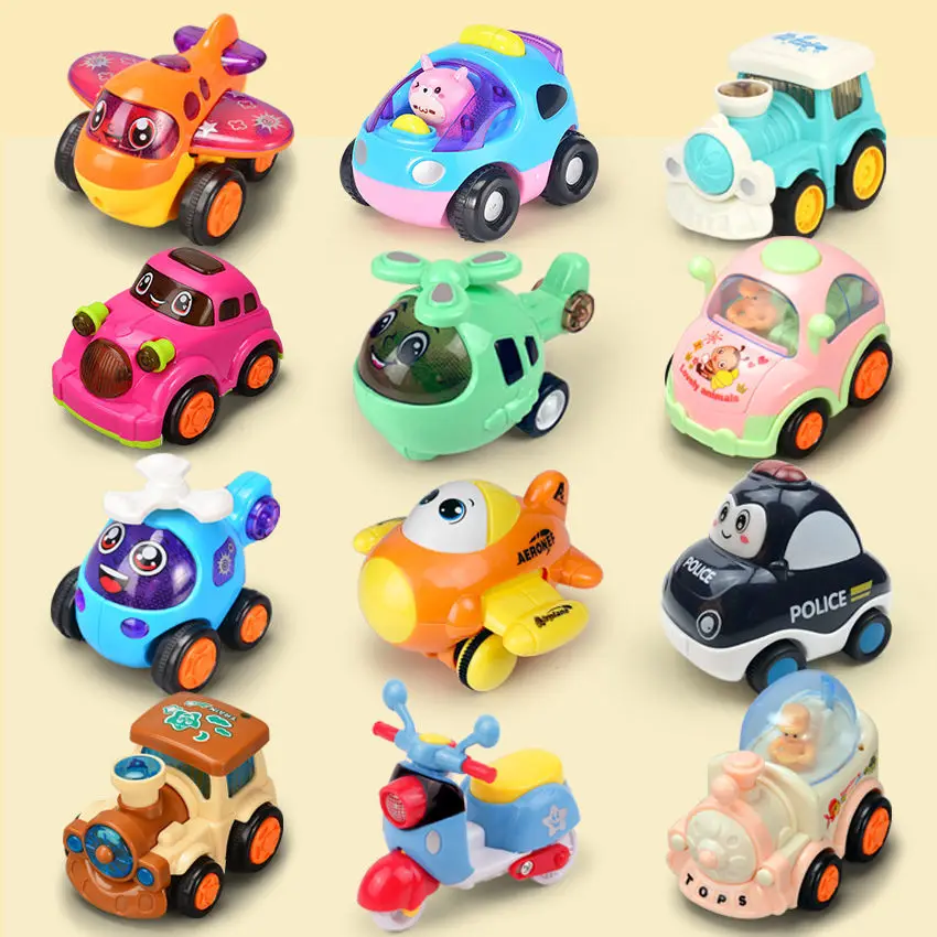 

Kids Anime Toys Korea Robot Anime Metal Action Figure Cartoon Toy Car for Children Gift Mini Inertia Plane Toys