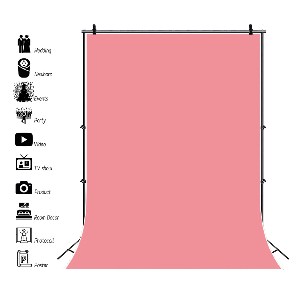 

Фотофон Laeacco розового цвета с изображением девушки, дня рождения, свадьбы, душа, семейной съемки, Фотофон для фотостудии, фотосессия