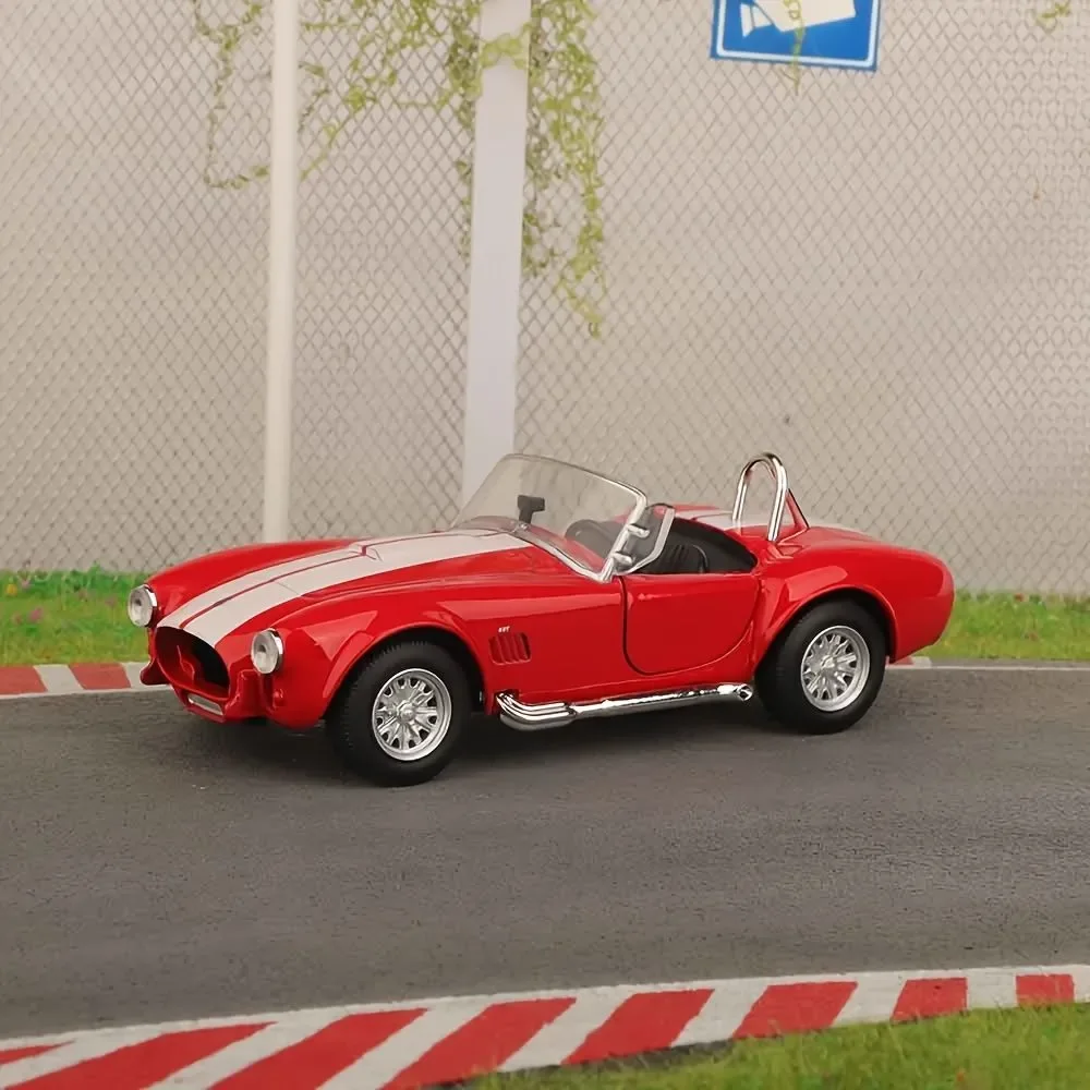 Модель автомобиля Ford Shelby Cobra 427 SC в масштабе 1:32, ретро-игрушка, литая под давлением, RMZ CiTY, миниатюрная, с функцией отката, классическая коллекционная модель, подарок (art.: 3920dc6dfe577) - 3920dc6dfe577
