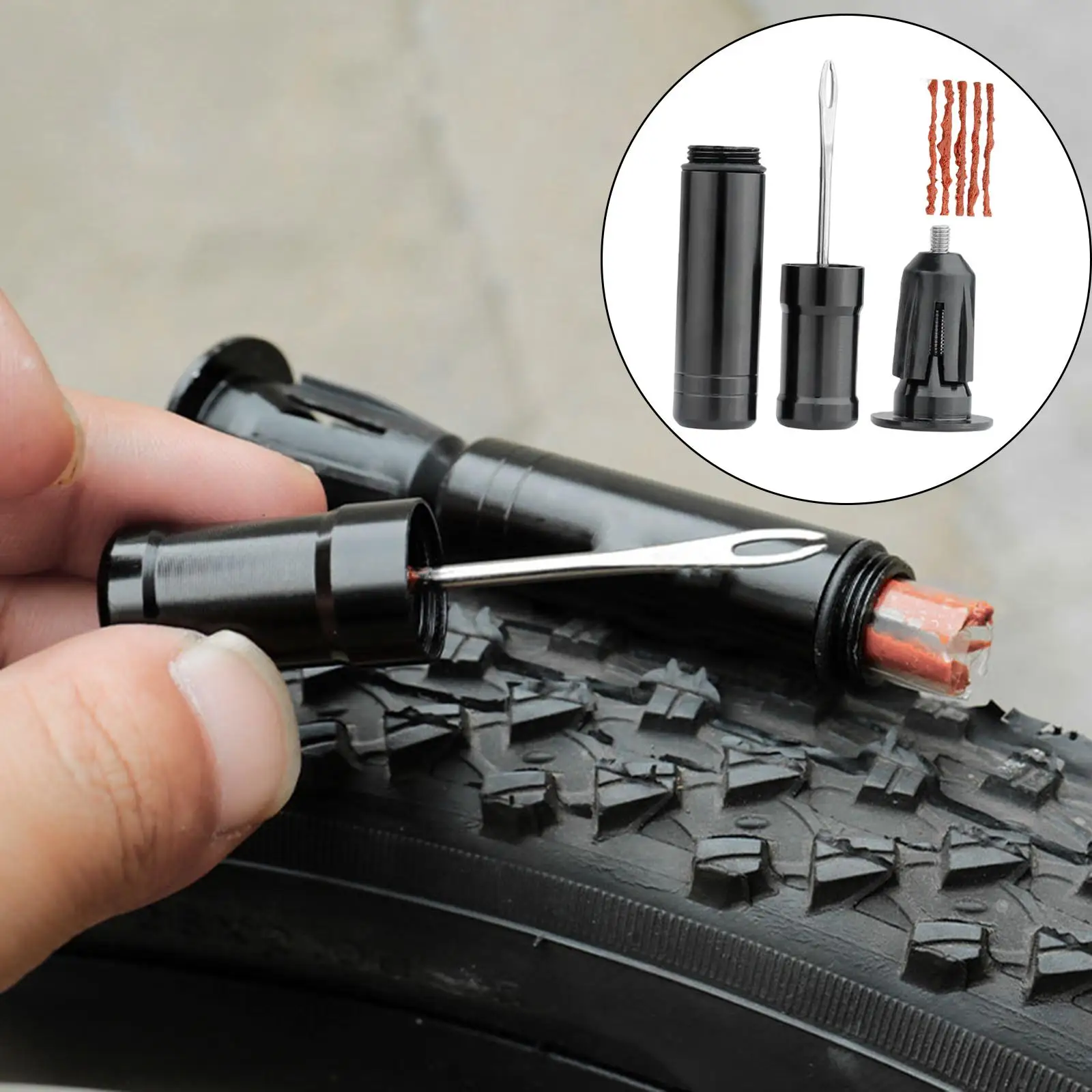 

Bicycle Tire Repair Kits Handlebar Insert Puncture Plug Car Bicycle