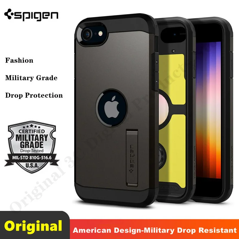 

Built-in Kickstand Cases For Apple iPhone 7 Stand Case | Korean Spigen [ Tough Armor ] Shockproof Holder Cover For iPhone 8