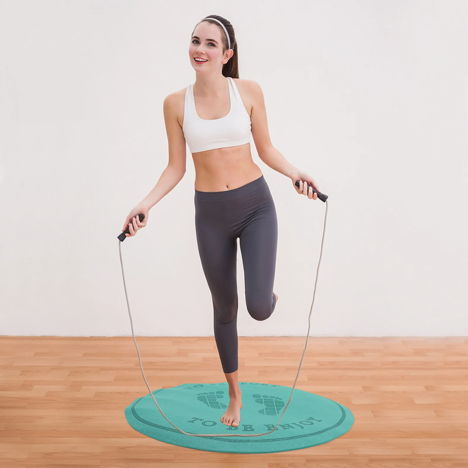 

Skipping Mat Mats Outdoor Rope Jumping Pad Floor Dance Yoga Sound Proof Tpe Shocks Absorption Fitness
