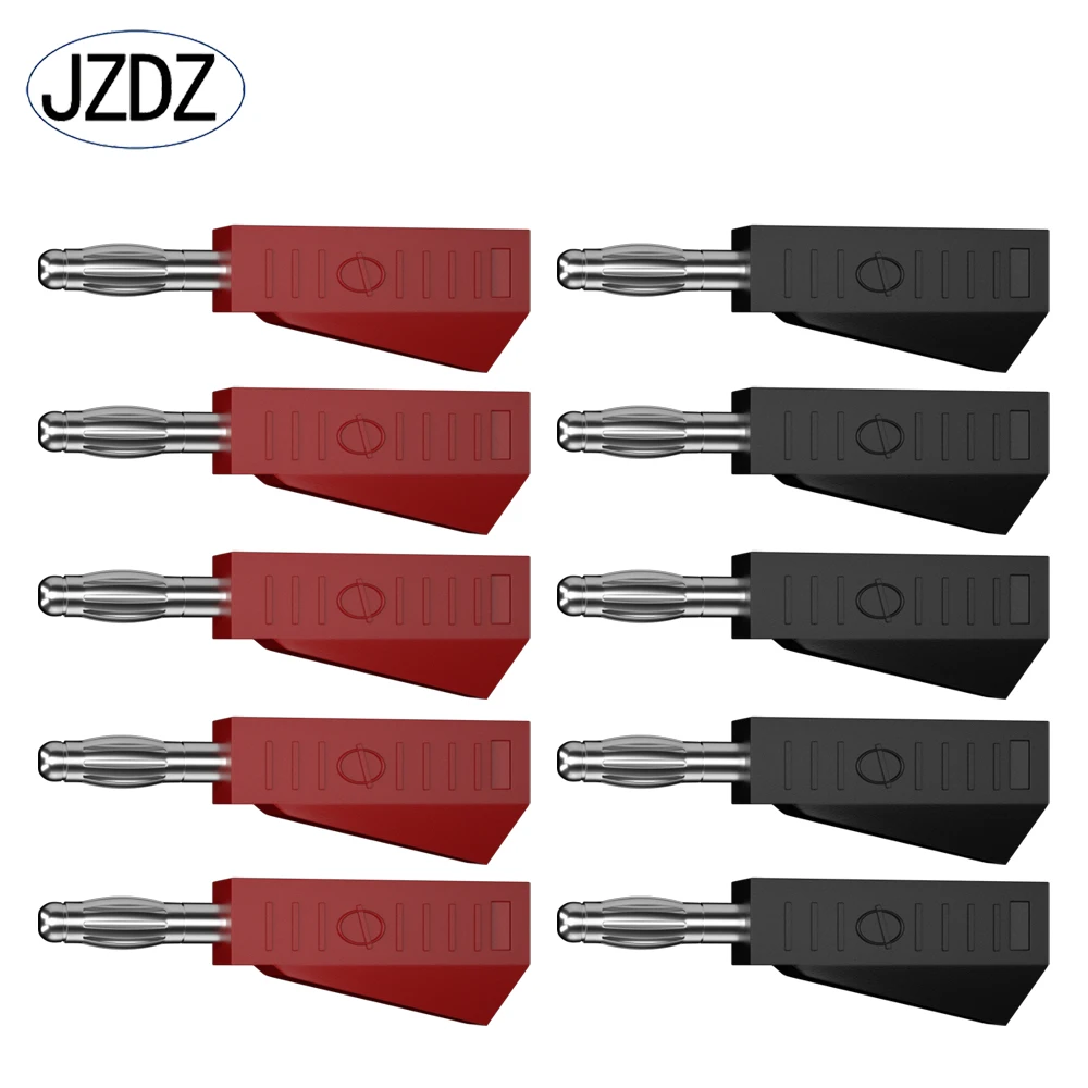 

JZDZ 10 шт. 4 мм Штабелируемый Банановый штекер медный никелированный паяльный Электрический разъем «сделай сам» инструменты J.10029