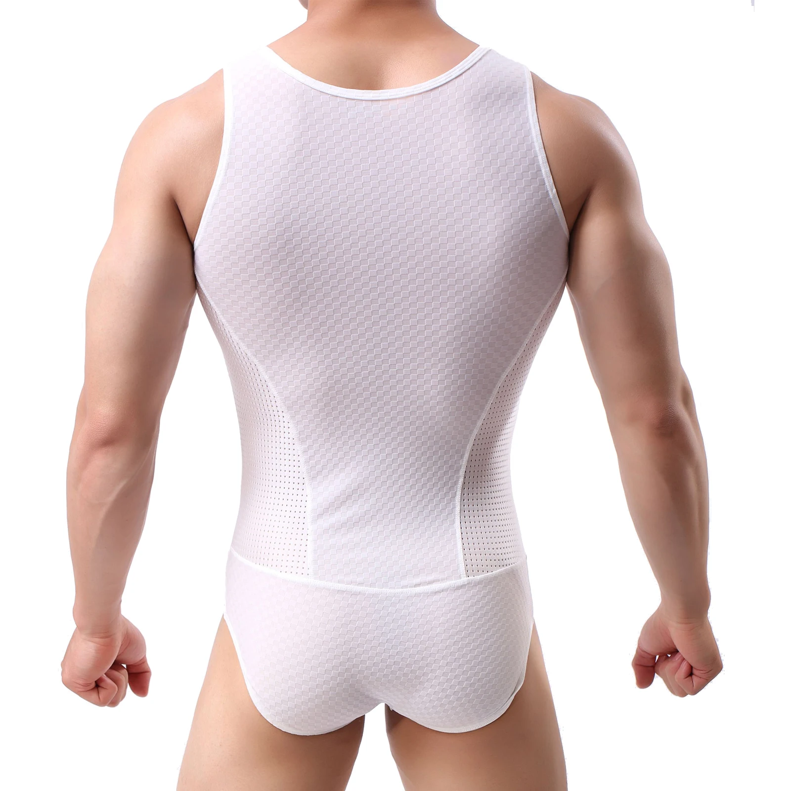 YUFEIDA Hombre Slimming Underwear Fitness Men Corset Wrestling Singlet Jumpsuit Undershirt Body Shaper Bodysuit Ropas Masculinas