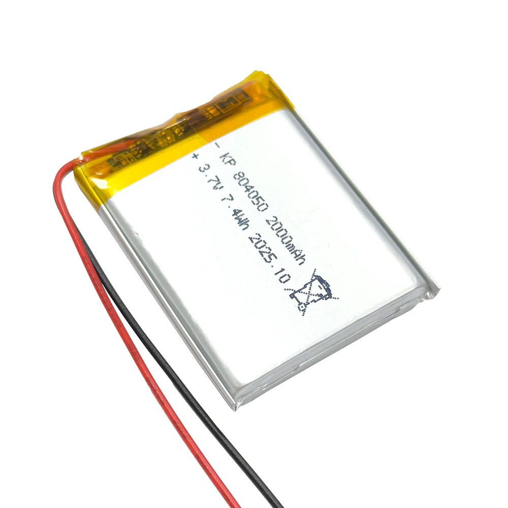 Фото 804050 3.7V 2000mAh Полимерный литиевый перезаряжаемый аккумулятор JST1.25 XH2.54 PH 2.0 с 2-контактным разъемом для GPS-навигатора, MP5, Bluetooth-гарнитуры №2