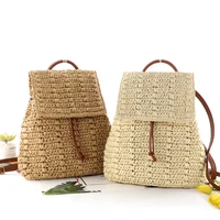 summer woven straw backpacks for women bohemian rattan beach bag bali travel women backpack 2022 small handmade womens bag new