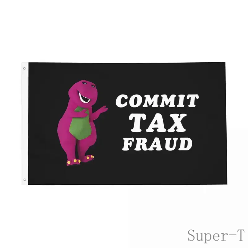 Флаг с динозаврами Барни друзья наружный баннер из полиэстера украшение для