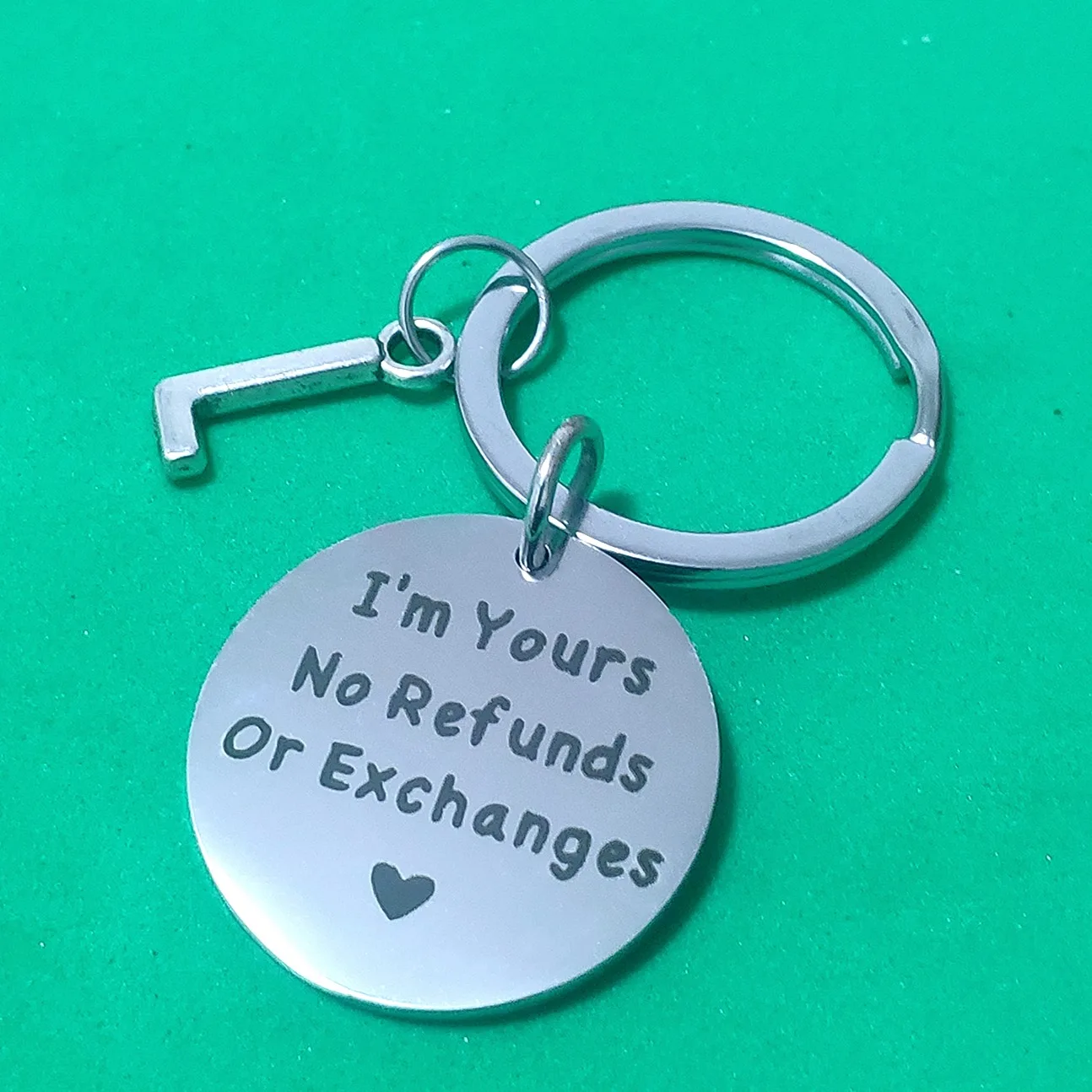 

Ornaments Stainless Steel Keys Holder DIY 26 Initials Couple Parent Child Holiday Im Yours Keyring Birthday Gift Keychain Car