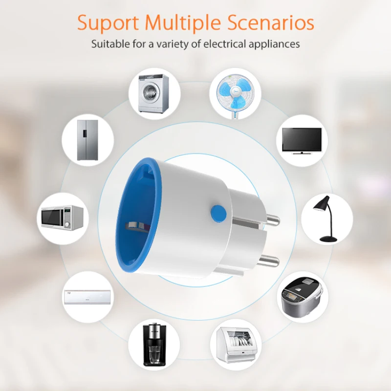 

16A Tuya ZigBee 3.0 Smart Power Plug EU Smart Socket Energy Monitor Outlet Wireless Voice Remote Control Alexa Google Home