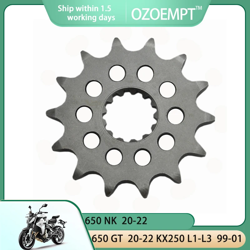 Передняя Звездочка для мотоцикла OZOEMPT 520-14T, подходит для 650 GT650 NK KX250L1-L3 KLX300 A8,A9,A10,A6F,A7F (KLX300R) RGV250 N
