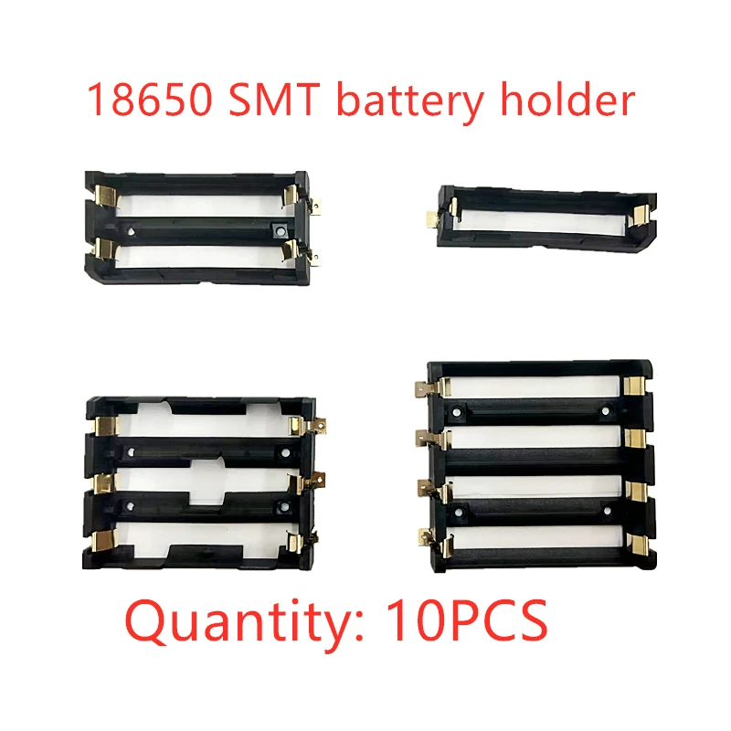 

10PCS 1x2x3x4x18650 SMT Battery Holder 18650 SMD Battery Box Storage Case Container Power Bank With Bronze Pins Rechargeable SMT