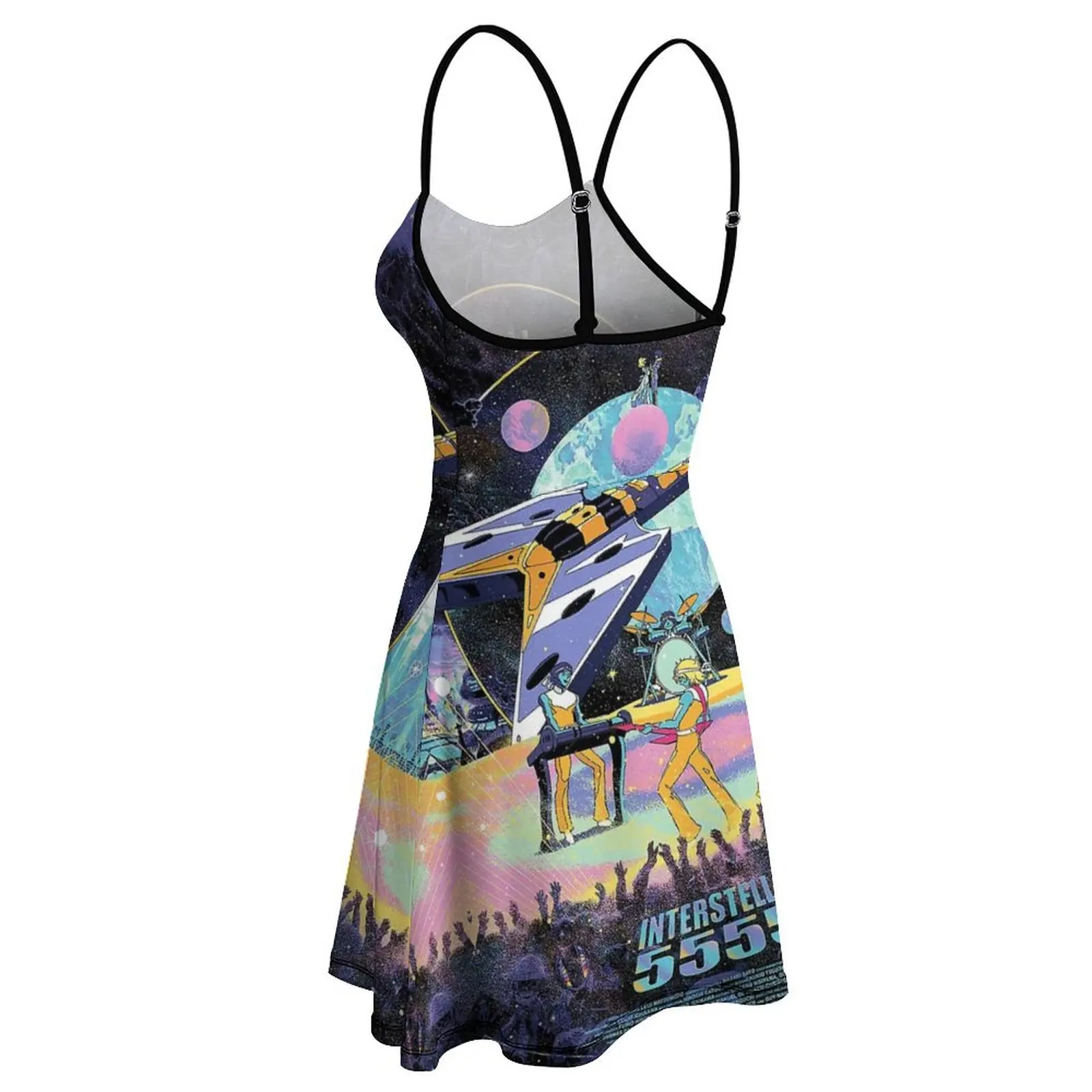 Женское платье на бретельках Insterstella 5555 Крутое необычная экзотическая Женская
