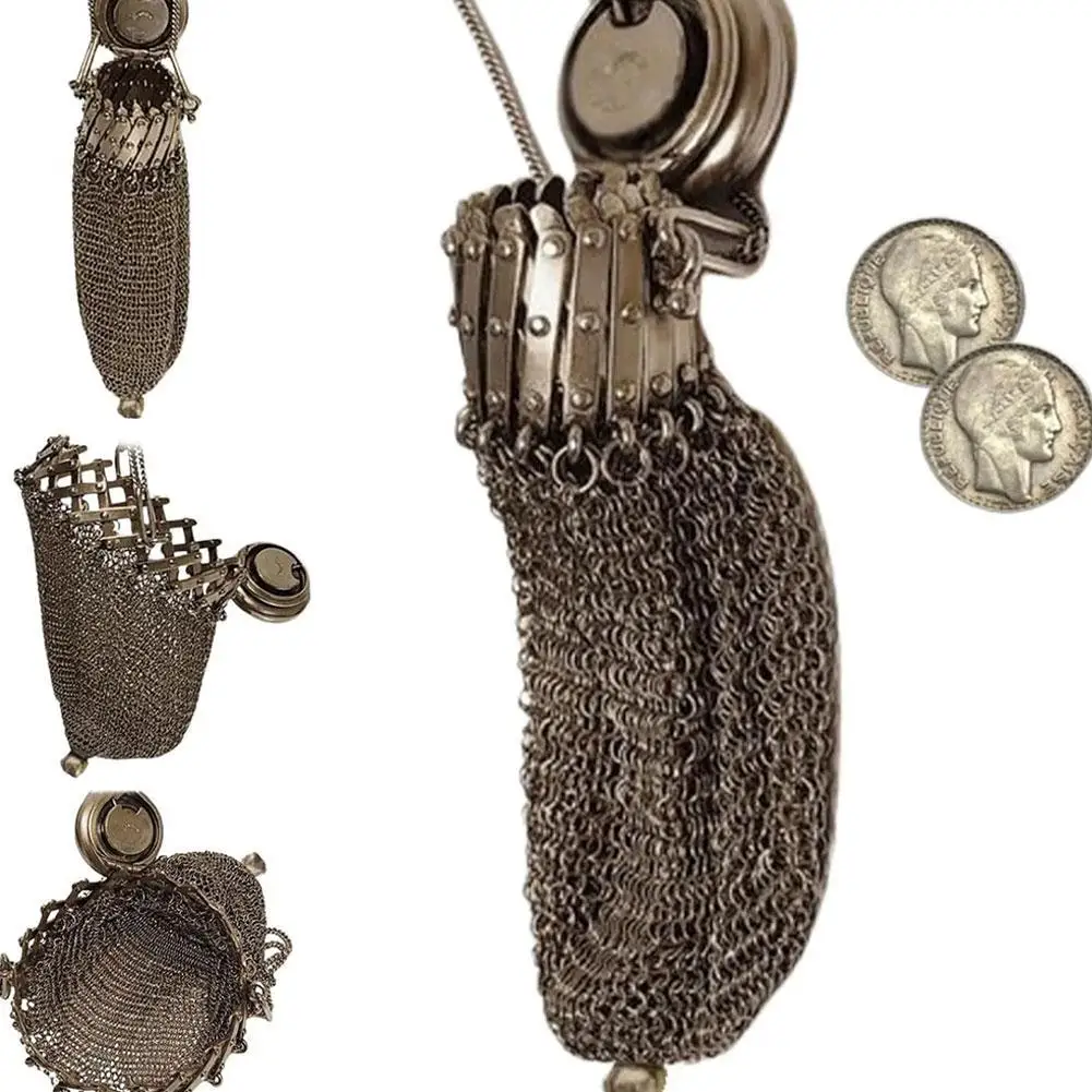 Кварцевый кошелек для мелочей в стиле ретро